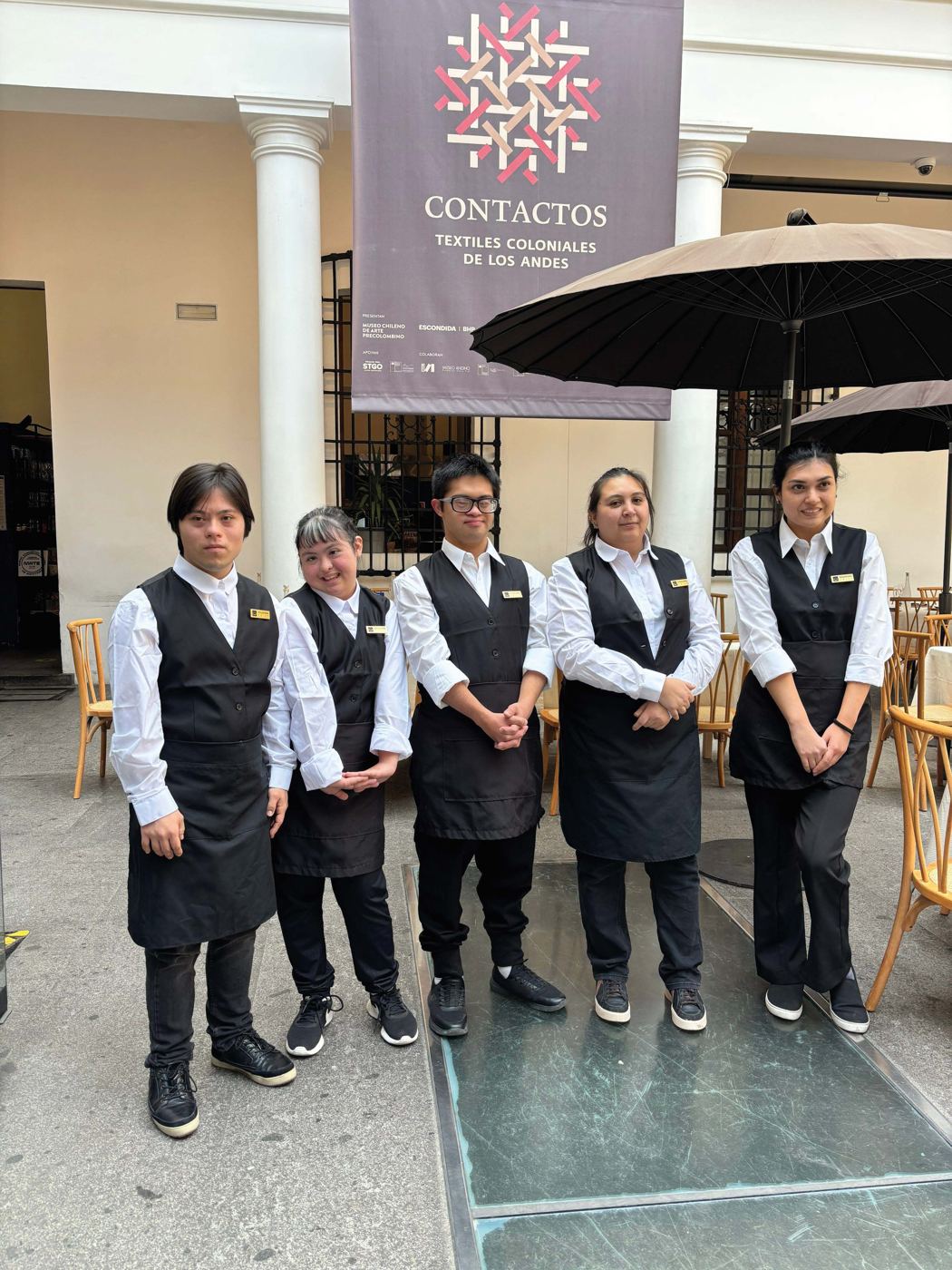 Equipo Edudown en un almuerzo para el Senado de Chile